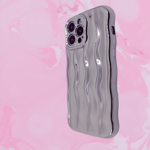 Wavy Edge Water Ripple Pattern iPhone 13 Pro Max Case: Stylish & Shockproof‎ - Picture 4 of 7